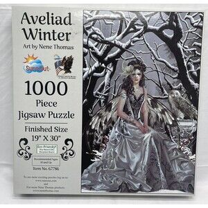 Suns Out 1000 Piece Nene Thomas Art Puzzle " Aveliad Winter " 19 x 30   No 67786